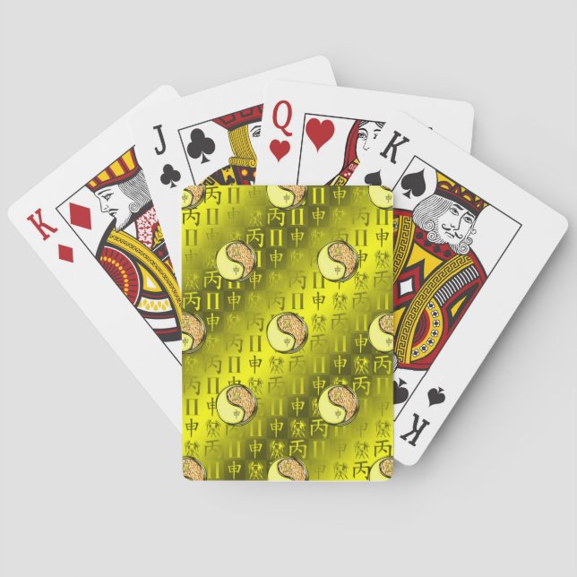 Zwillinge & Feueraffe Spielkarten (Rückseite)