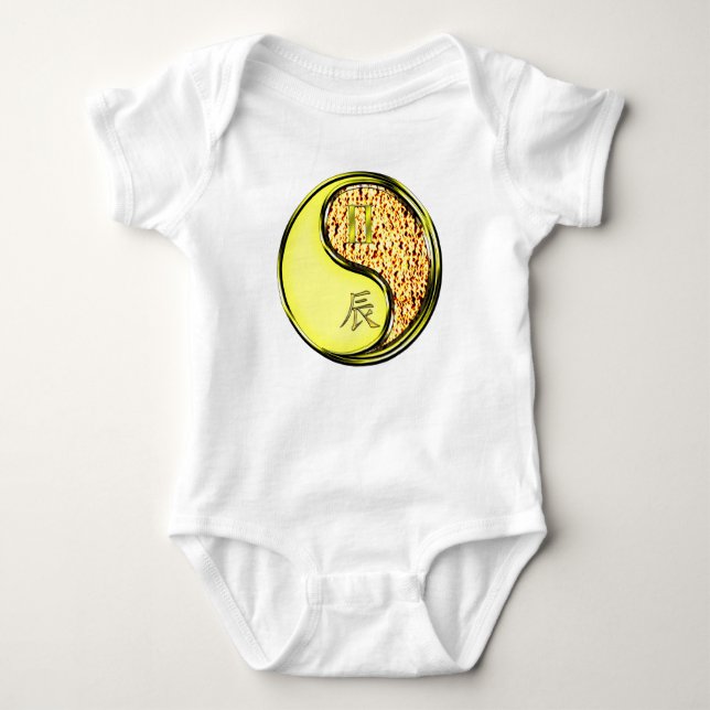 Zwillinge & Feuerdrache Baby Strampler (Vorderseite)