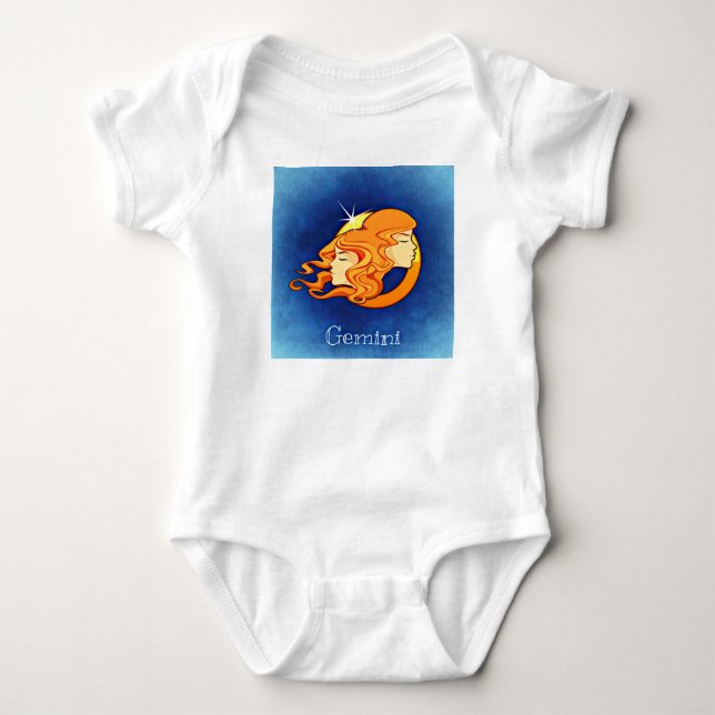 Zwillinge, Gemelli Baby Strampler (Vorderseite)