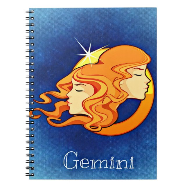 Zwillinge, Gemelli Notizblock (Vorderseite)