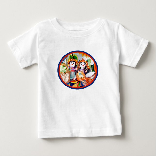 Zwillinge/Gemelos Baby T-shirt (Vorderseite)
