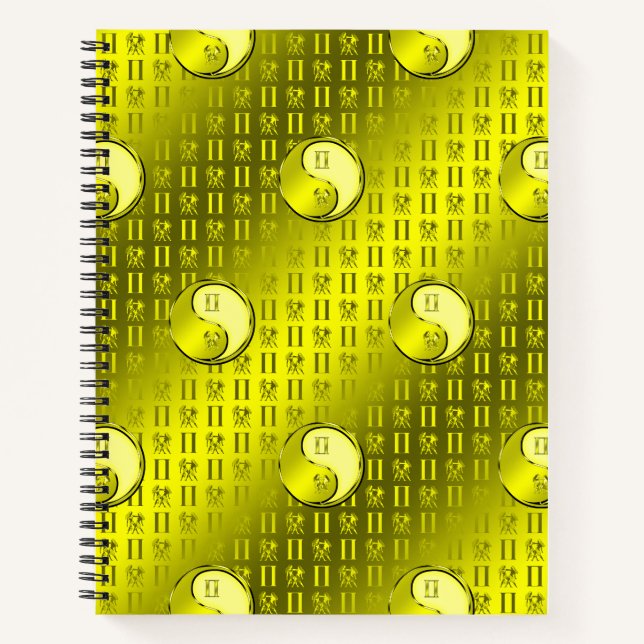 Zwillinge Gemini Notizbuch (Vorderseite)