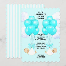 Zwillinge Jungen Baby Shower