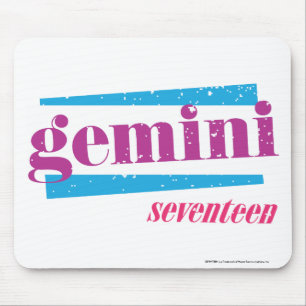 Zwillinge lila mousepad