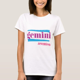 Zwillinge lila T-Shirt