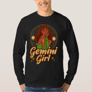Zwillinge Mädchen Astrologie Astrologe Sternzeiche T-Shirt