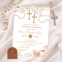 Zwillinge Mädchen Pinke Blütenblumen Rosenkranz Er