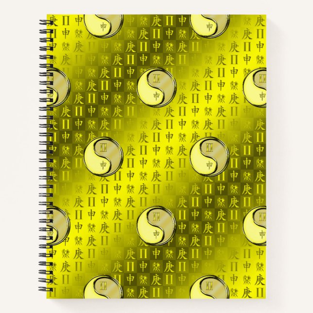 Zwillinge & Metallaffe Notizbuch (Vorderseite)