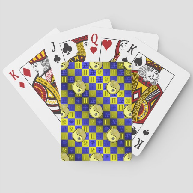Zwillinge & Metallener Ochse Spielkarten (Rückseite)