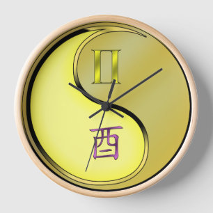 Zwillinge & Metallhahn Uhr