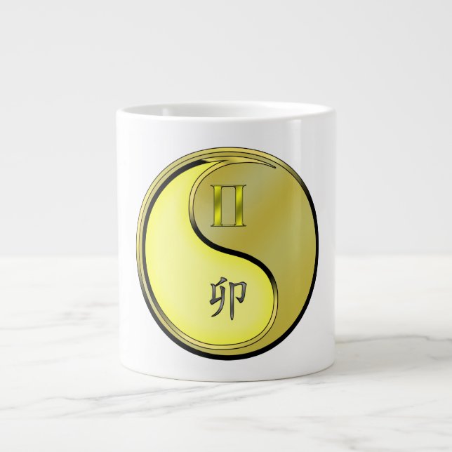 Zwillinge & Metallhase Jumbo-Tasse (Vorderseite)