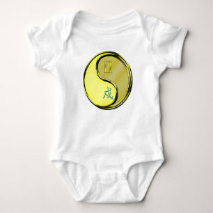 Zwillinge & Metallhund Baby Strampler