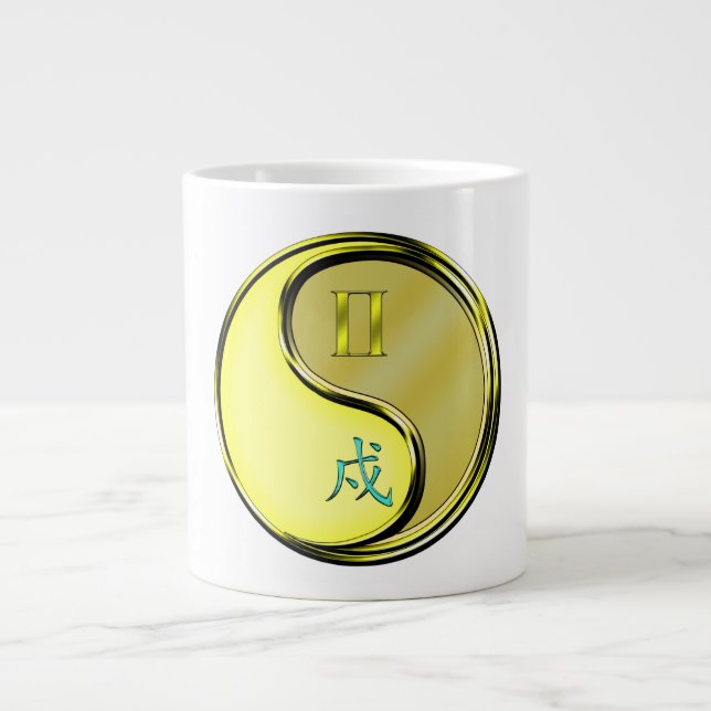 Zwillinge & Metallhund Jumbo-Tasse (Vorderseite)