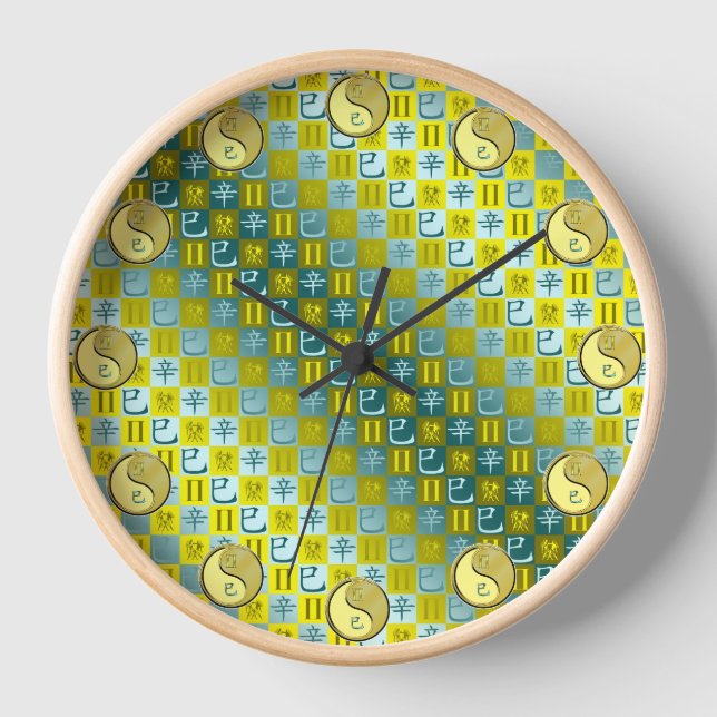 Zwillinge & Metallschlange Uhr (Vorderseite)