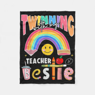Zwillinge mit meiner Lehrerin beste Freundin Lusti Fleecedecke