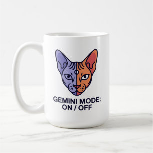Zwillinge-Modus Doppelkatze Sternzeichen Grafik Ku Kaffeetasse