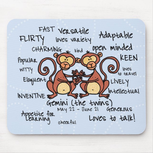 Zwillinge mousepad (Vorne)