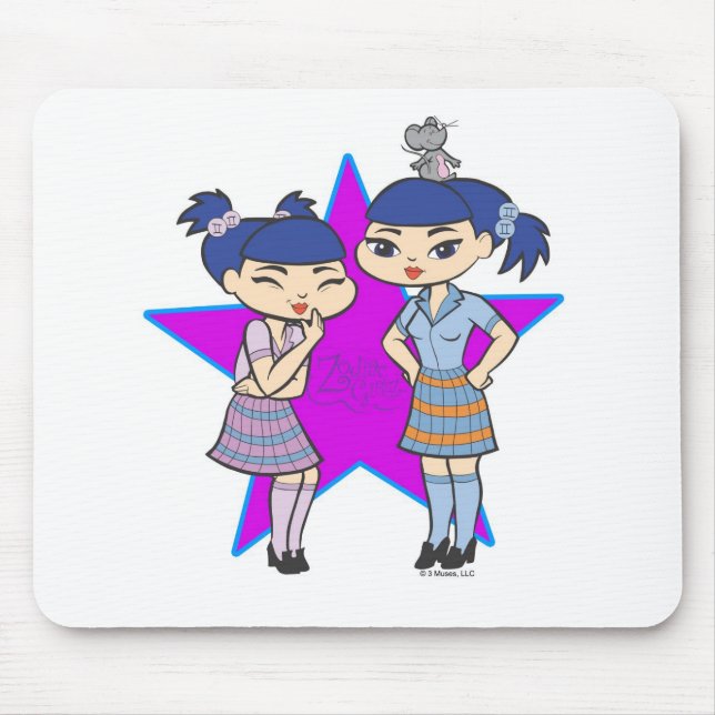 Zwillinge Mousepad (Vorne)