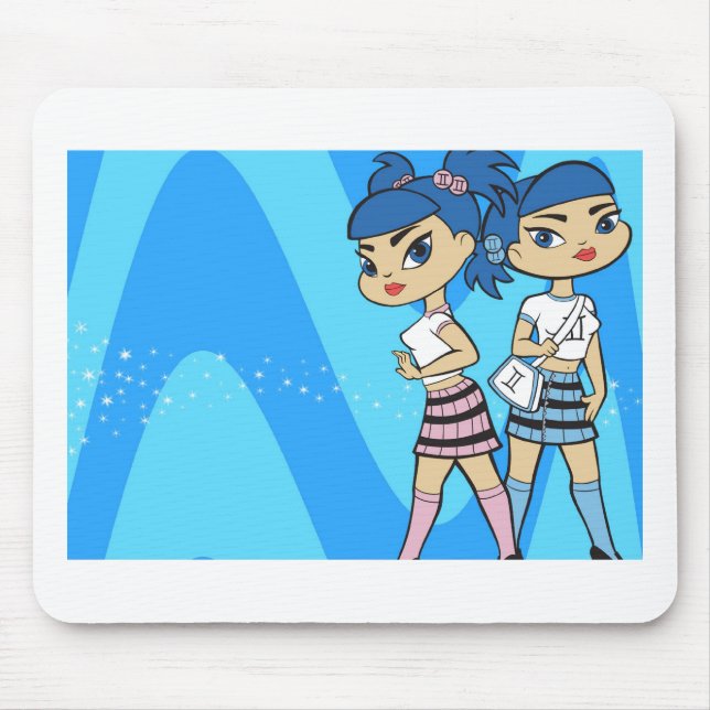 Zwillinge Mousepad (Vorne)