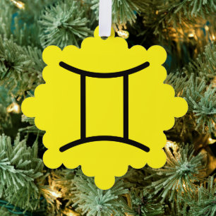 Zwillinge Ornament Karte