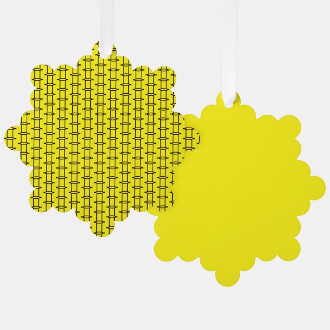 Zwillinge Ornament Karte (Vorderseite/Rückseite)