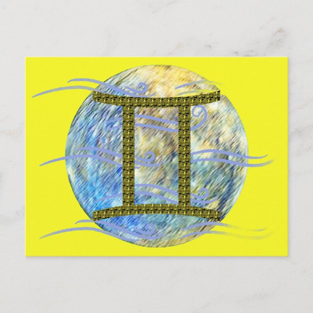 Zwillinge Postkarte (Vorderseite)