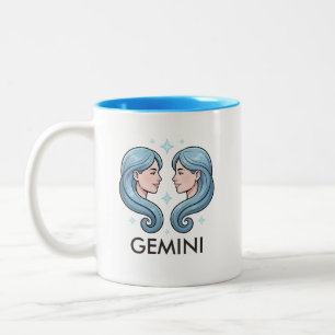 Zwillinge Sternzeichen Astrologie Geburtstag Kaffe Zweifarbige Tasse