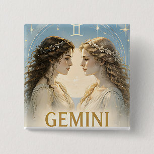 Zwillinge Sternzeichen Geburtstags Astrologie Gesc Button