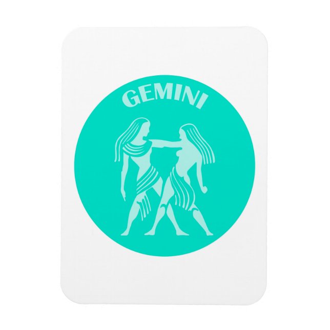 Zwillinge, Sternzeichen, Horoskop, Astrologie Magnet (Vertikal)