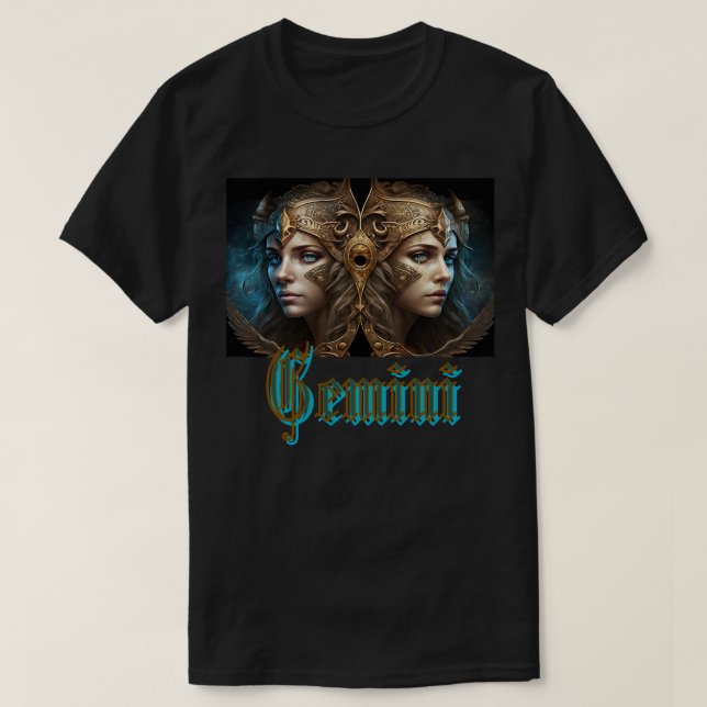Zwillinge Sternzeichen T-Shirt (Design vorne)