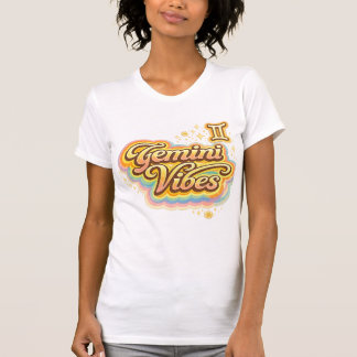 Zwillinge Vibes Retro Sternzeichen T-Shirt | Astro