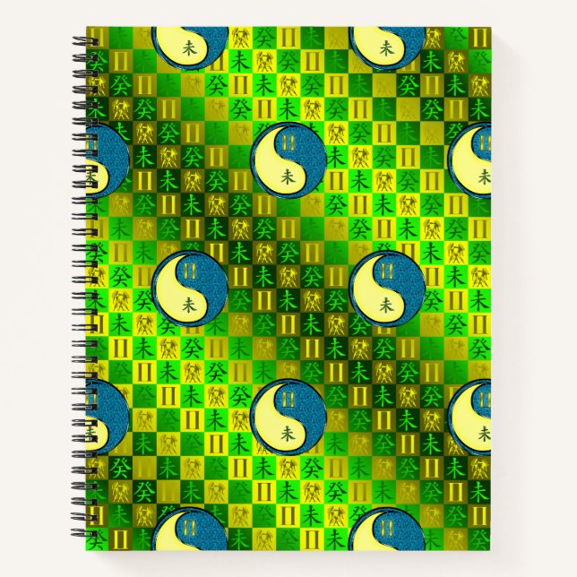 Zwillinge & Wasser Ziege Notizbuch (Vorderseite)