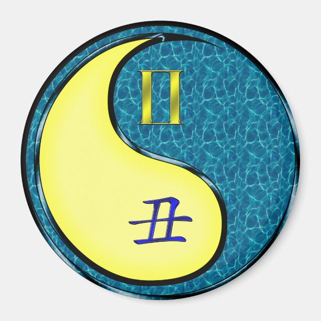 Zwillinge & Wasserbüffel Magnet (Vorne)