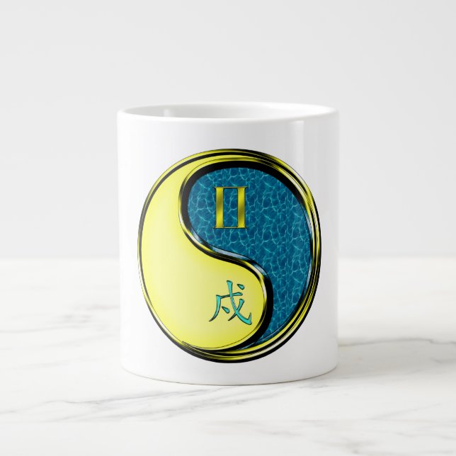 Zwillinge & Wasserhund Jumbo-Tasse (Vorderseite)
