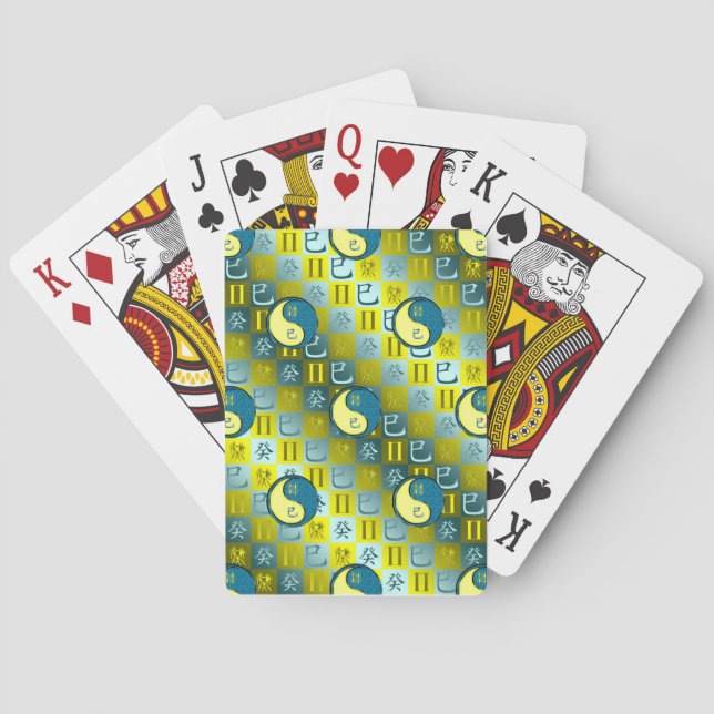 Zwillinge & Wasserschlange Spielkarten (Rückseite)