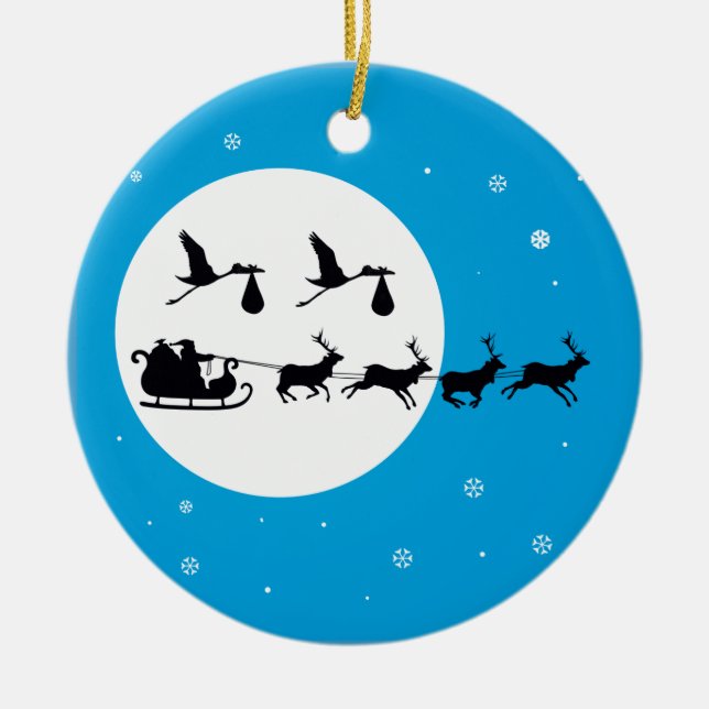 ZWILLINGE Weihnachtsschwangerschafts-Verzierung, Keramikornament (Vorne)