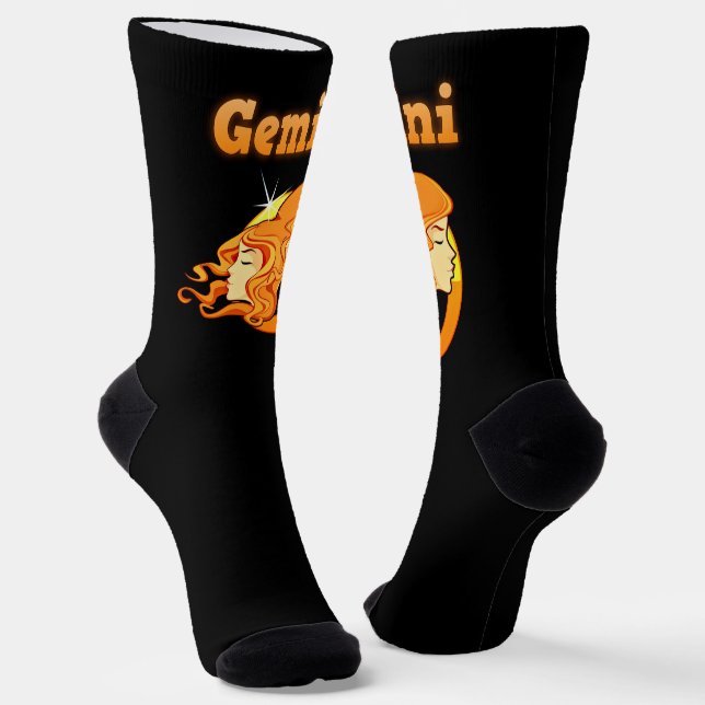 Zwillinge-Zeichen Socken (Gewinkelt)