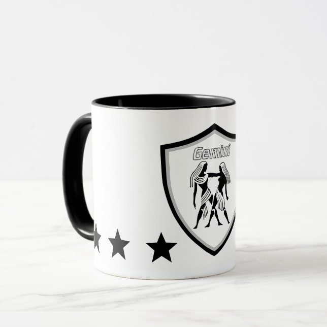 Zwillinge Zeichen Tasse (Vorderseite Links)