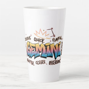 Zwillinge Zodiac Graffiti Milchtasse