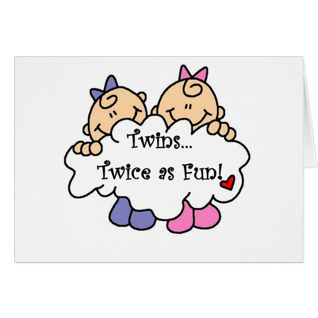 Zwillinge zweimal als Spaß (Vorderseite (Horizontal))