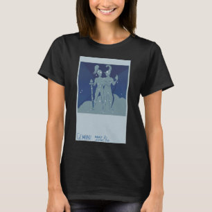 Zwillinge Zwillings-Konstellation Vintage Tierkrei T-Shirt