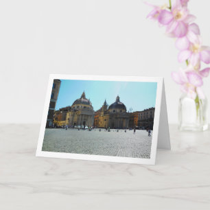 Zwillingkirchen, Piazza Del Popolo, Rom, Italien Karte