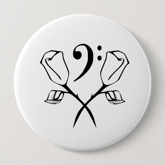 ZwillingRose über Bass Clef Button (Vorderseite)