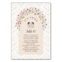 Zwillings-Baby-Shower Chic Floral LPM26