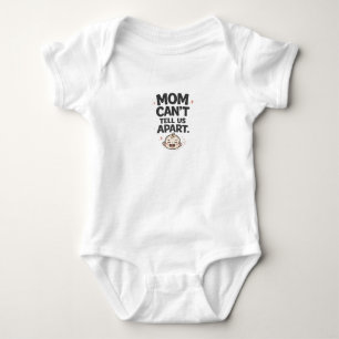 Zwillings-Body 2 'Mom kann uns nicht auseinanderha Baby Strampler