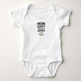 Zwillings-Body 'Mama kann uns nicht auseinanderhal Baby Strampler
