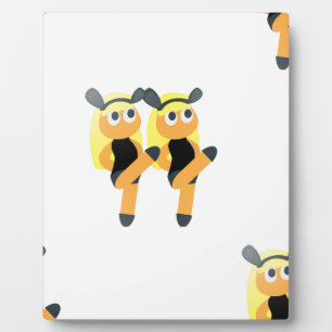 Zwillings-Emoji Fotoplatte