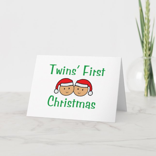 Zwillings-erstes Weihnachten - (Vorderseite)