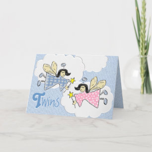 Zwillings-Feen-Karte Karte