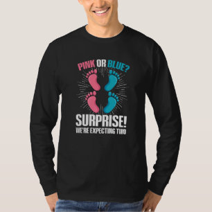 Zwillings-Geschlechtsenthüllungszitat für ein Zwil T-Shirt